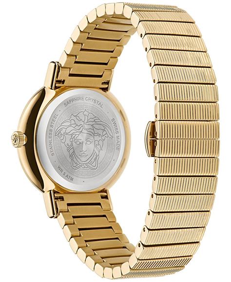 Versace Women's Swiss Greca Chic Gold Ion Plated Stainless